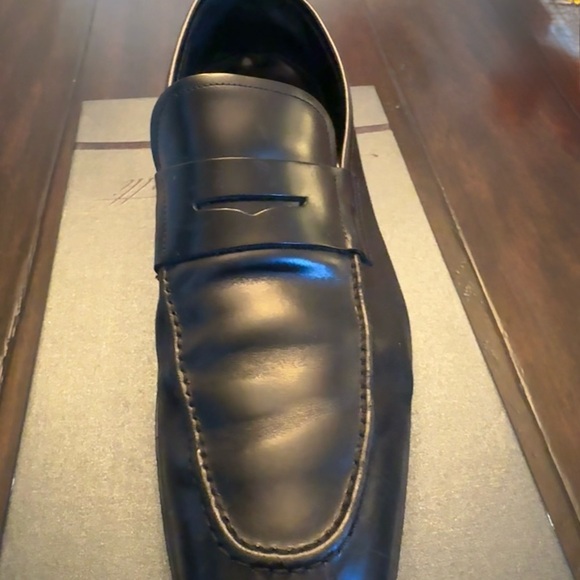 Salvatore Ferragamo Black Leather Loafers